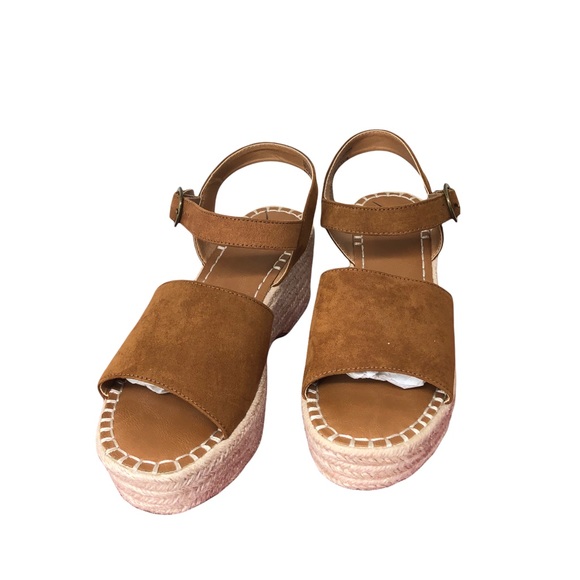 Universal Threads Faux Suede Espadrilles Gently Used SZ 10 Wedge Heel Sandal - Picture 5 of 8